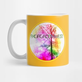 PNW Rainbow Tree Mug